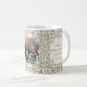 Elegant Pearl 30th Wedding Jubileum Foto Koffiemok (Voorkant rechts)