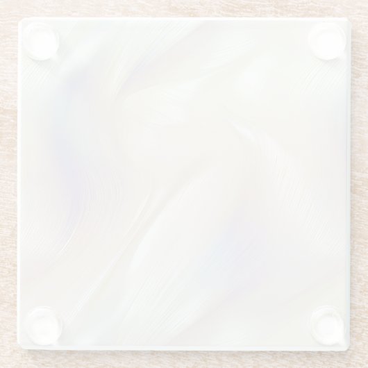  Elegant Pearl Aqua Blue Paarse Swirl Glazen Onderzetter (Achterkant)