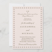 Elegant Pearl Bible Verse Christian Wedding  Kaart (Voorkant)