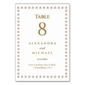 Elegant Pearl Christian Wedding  Kaart (Achterkant)