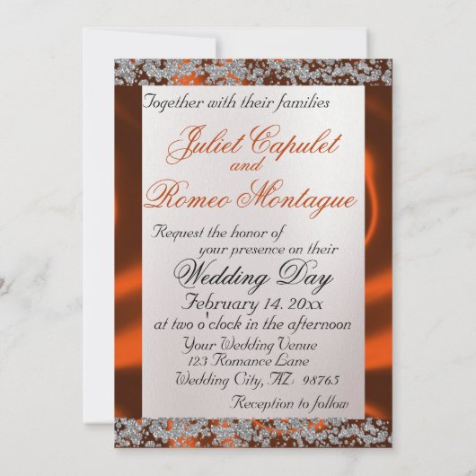 Elegant Pearl, Copper Ribbon & Sparkle Kaart (Achterkant)