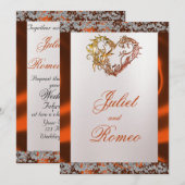 Elegant Pearl, Copper Ribbon & Sparkle Kaart (Voorkant / Achterkant)