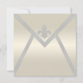 Elegant Pearl Envelope Wedding Invitations Kaart (Voorkant)