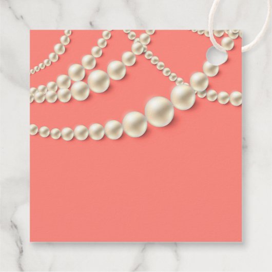 Elegant Pearl Gift Label - "To (Name), With Love" (Achterkant)