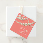 Elegant Pearl Gift Label - "To (Name), With Love" (In situ)