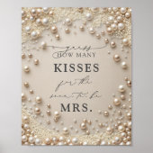 Elegant Pearl Hoeveel Kussen Vrijgezellenfeest Gam Poster (Voorkant)