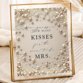 Elegant Pearl Hoeveel Kussen Vrijgezellenfeest Gam Poster