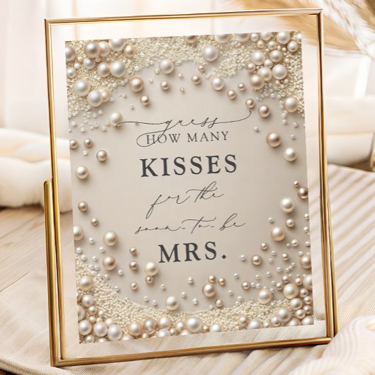 Elegant Pearl Hoeveel Kussen Vrijgezellenfeest Gam Poster