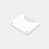 Elegant Pearl Ketting Post-it® Notes (Schuin)