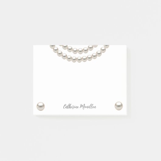 Elegant Pearl Ketting Post-it® Notes (Voorkant)