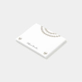 Elegant Pearl Ketting Post-it® Notes (Schuin)