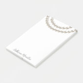 Elegant Pearl Ketting Post-it® Notes (Schuin)
