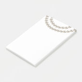 Elegant Pearl Ketting Post-it® Notes (Schuin)