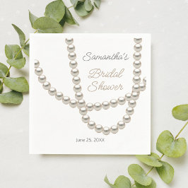Elegant Pearl Ketting Vrijgezellenfeest Servet