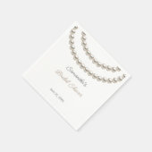 Elegant Pearl Ketting Vrijgezellenfeest Servet (Hoek)