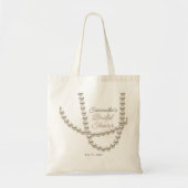 Elegant Pearl Ketting Vrijgezellenfeest Tote Bag (Voorkant)