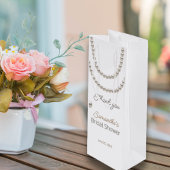 Elegant Pearl ketting Vrijgezellenfeest Wijn Cadeautas