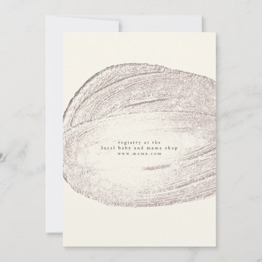 Elegant Pearl Little Treasure Chic Baby shower Kaart (Achterkant)