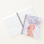 Elegant Pearl Nail Technicien Chic Appointment Notitieboek (Binnen)