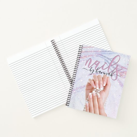 Elegant Pearl Nail Technicien Chic Appointment Notitieboek (Binnen)