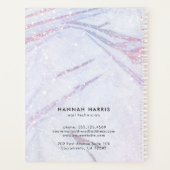 Elegant Pearl Nail Technicien Chic Appointment Planner (Achterkant)