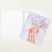 Elegant Pearl Nail Technicien Chic Appointment Planner (Display)