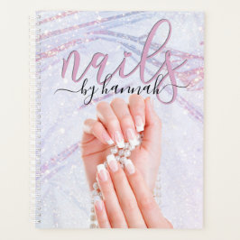 Elegant Pearl Nail Technicien Chic Appointment Planner