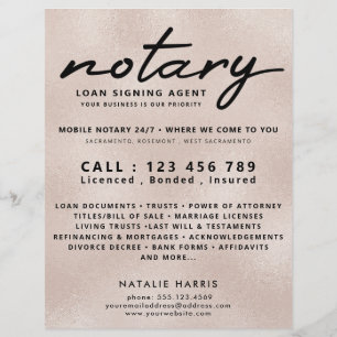 Elegant Pearl Notional Loan Agent Flyer