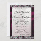 Elegant Pearl, Paarse Ribbon & Sparkle 2 Kaart (Achterkant)