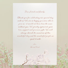  Elegant Pearl Romance Dank u kaart