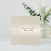 Elegant Pearl Satin Kaart (Staand voorkant)