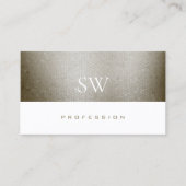 Elegant Pearl Shimmer Snake Pattern met Initialen Visitekaartje (Voorkant)