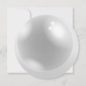 Elegant Pearl Simple Chic Save The Date (Achterkant)