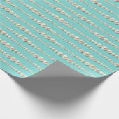 Elegant Pearl & Turquoise inpakpapier (Hoek)