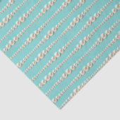 Elegant Pearl & Turquoise Tissue Papier (Detail)