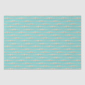 Elegant Pearl & Turquoise Tissue Papier (Voorkant)