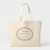 Elegant Pearl Vrijgezellenfeest Grote Tote Bag (Voorkant)
