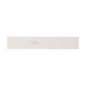 Elegant Pearl Wedding Invitation Belly Band Uitnodigingen Wikkel (Vlak)