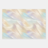 Elegant Pearl White Shell Abstract Inpakpapier Vel (Voorkant 2)