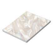 Elegant Pearl White Shell Abstract Notitieblok (Linkerzijde)