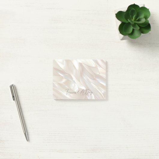 Elegant Pearl White Shell Abstract Post-it® Notes (Kantoor)