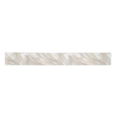 Elegant Pearl White Shell Abstract Satijnen Lint (Voorkant)