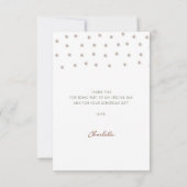 Elegant Pearls en Prosecco Vrijgezellenfeest Bedankkaart (Achterkant)