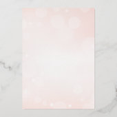 Elegant Pearls en Prosecco Vrijgezellenfeest Folie Uitnodiging (Achterkant)