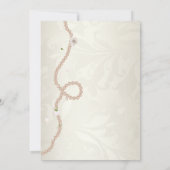 Elegant Pearls en Prosecco Vrijgezellenfeest Kaart (Achterkant)