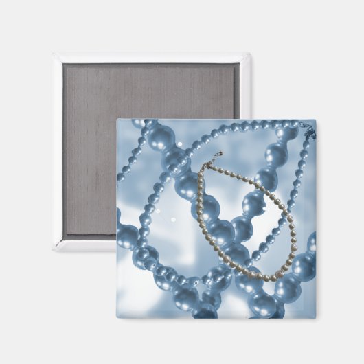 Elegant Pearls Magnet (Voorkant / Achterkant)