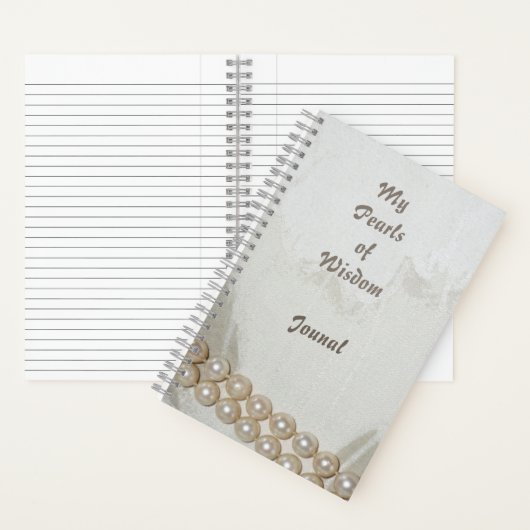 Elegant Pearls of Wisdom Journal Notitieboek (Binnen)