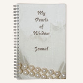 Elegant Pearls of Wisdom Journal Notitieboek (Voorkant)