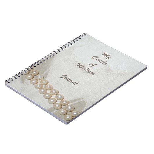 Elegant Pearls of Wisdom Journal Notitieboek (Linkerzijde)