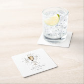 Elegant Pearls & Prosecco Vrijgezellenfeest Kartonnen Onderzetters (Insitu)